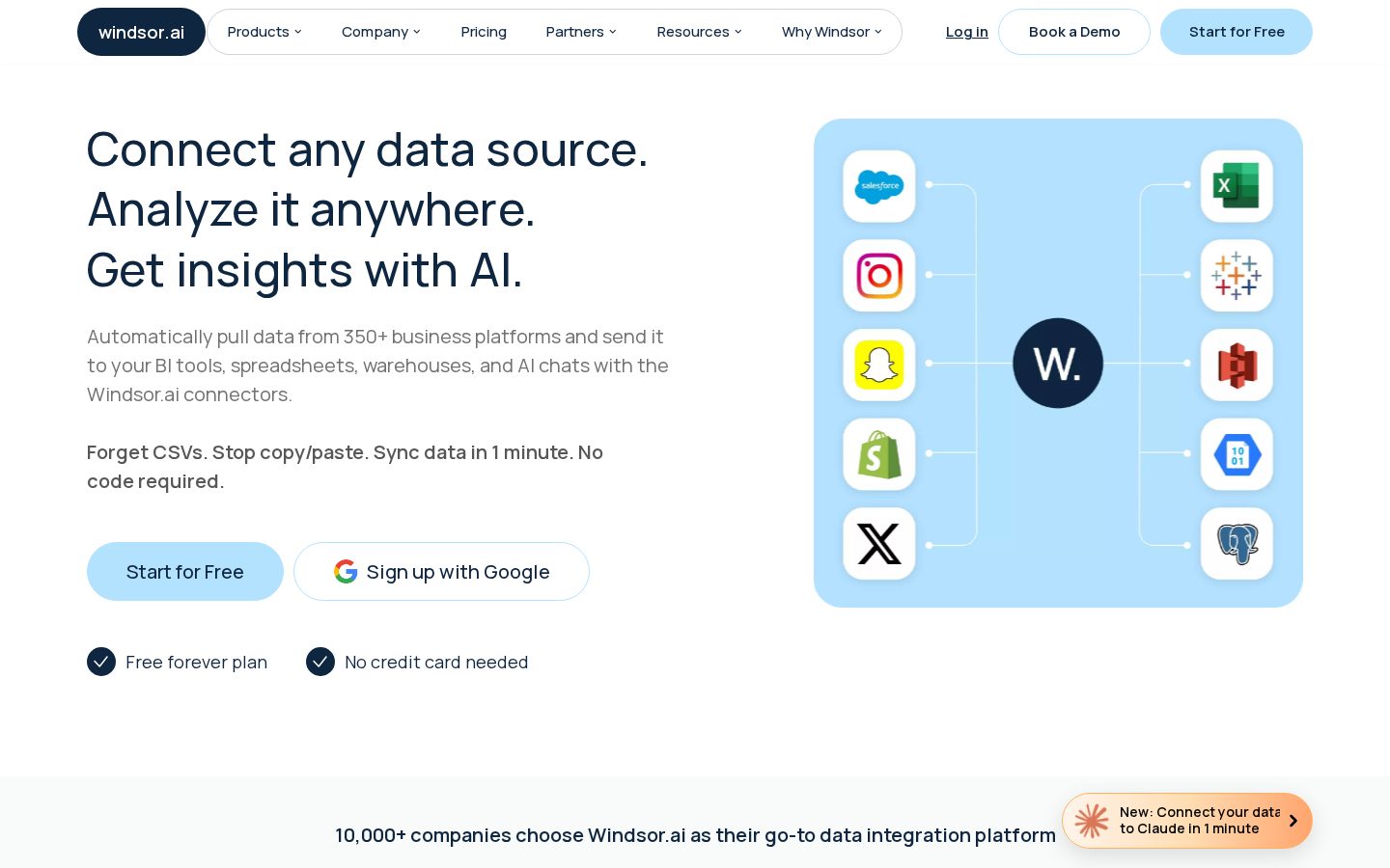 Windsor.ai Homepage