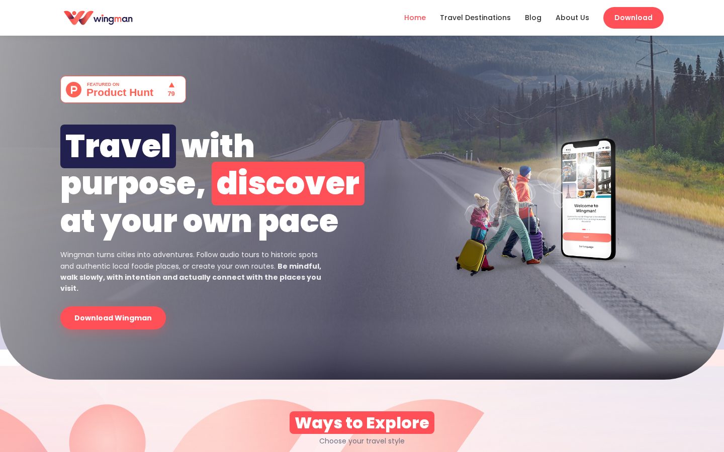 Wingman City Guide Homepage
