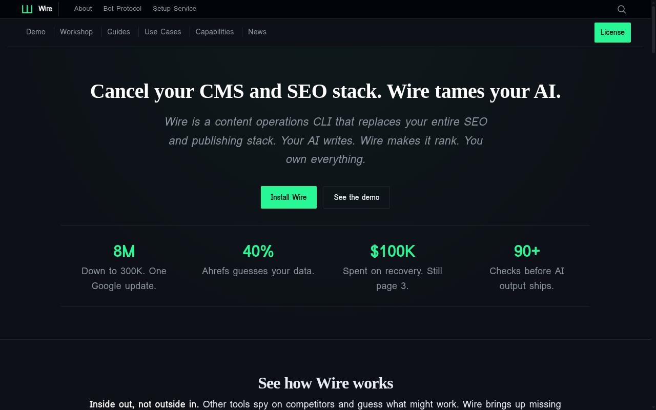 Wire Homepage