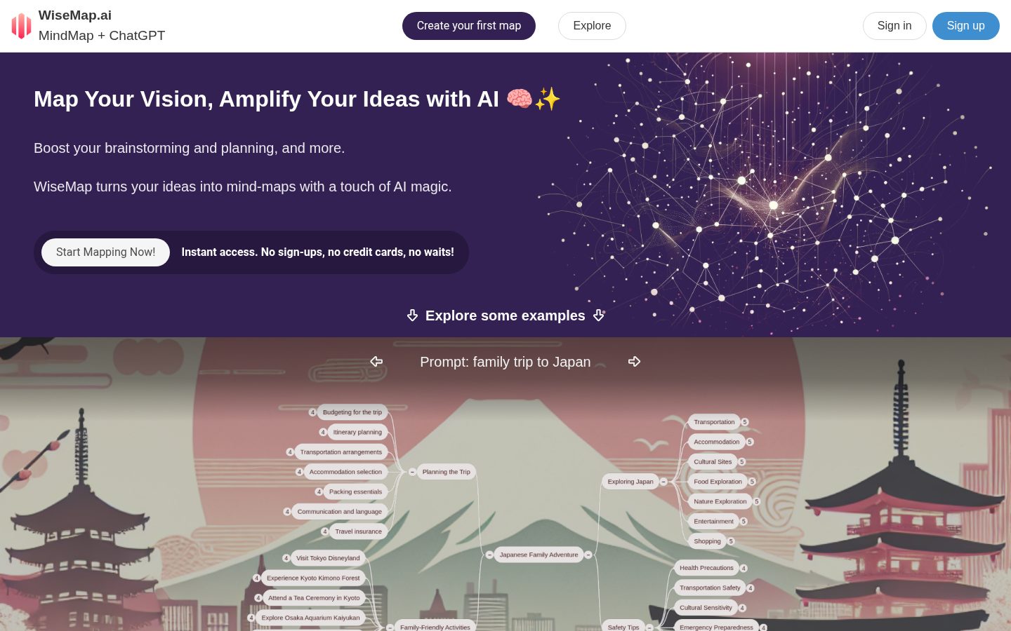 WiseMap Homepage