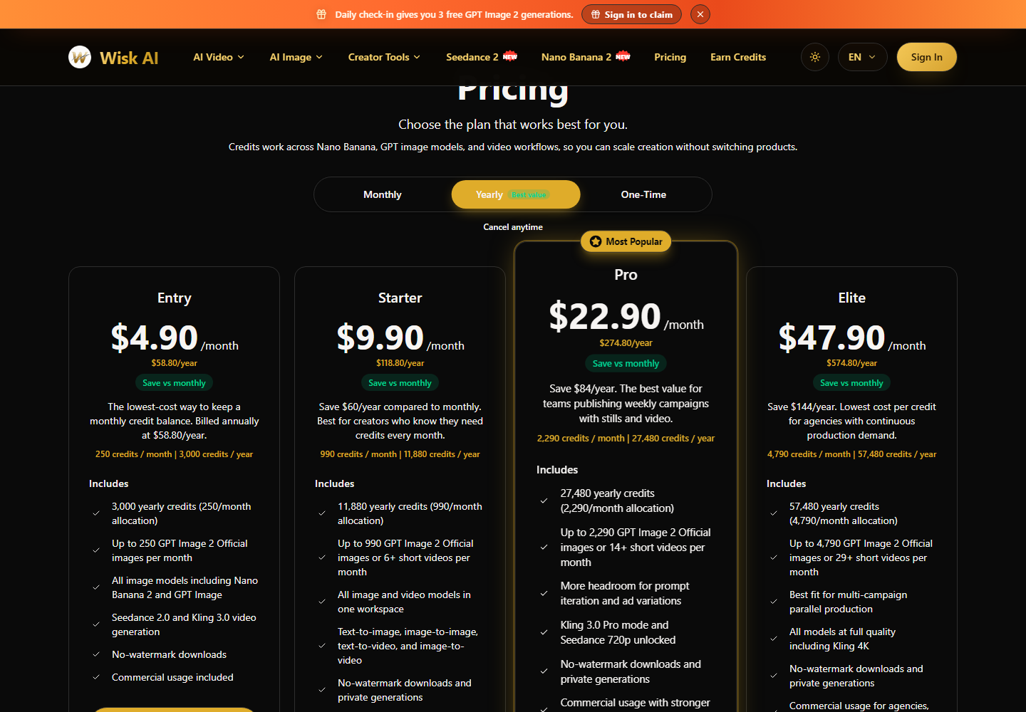 Wisk AI Official pricing