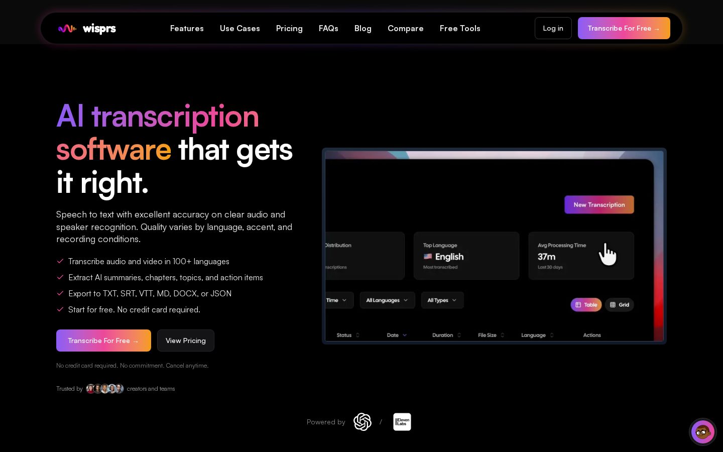 Wisprs Homepage