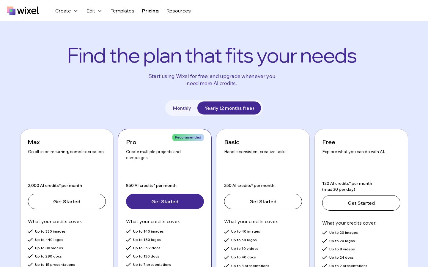 Wix Logo Maker Pricing