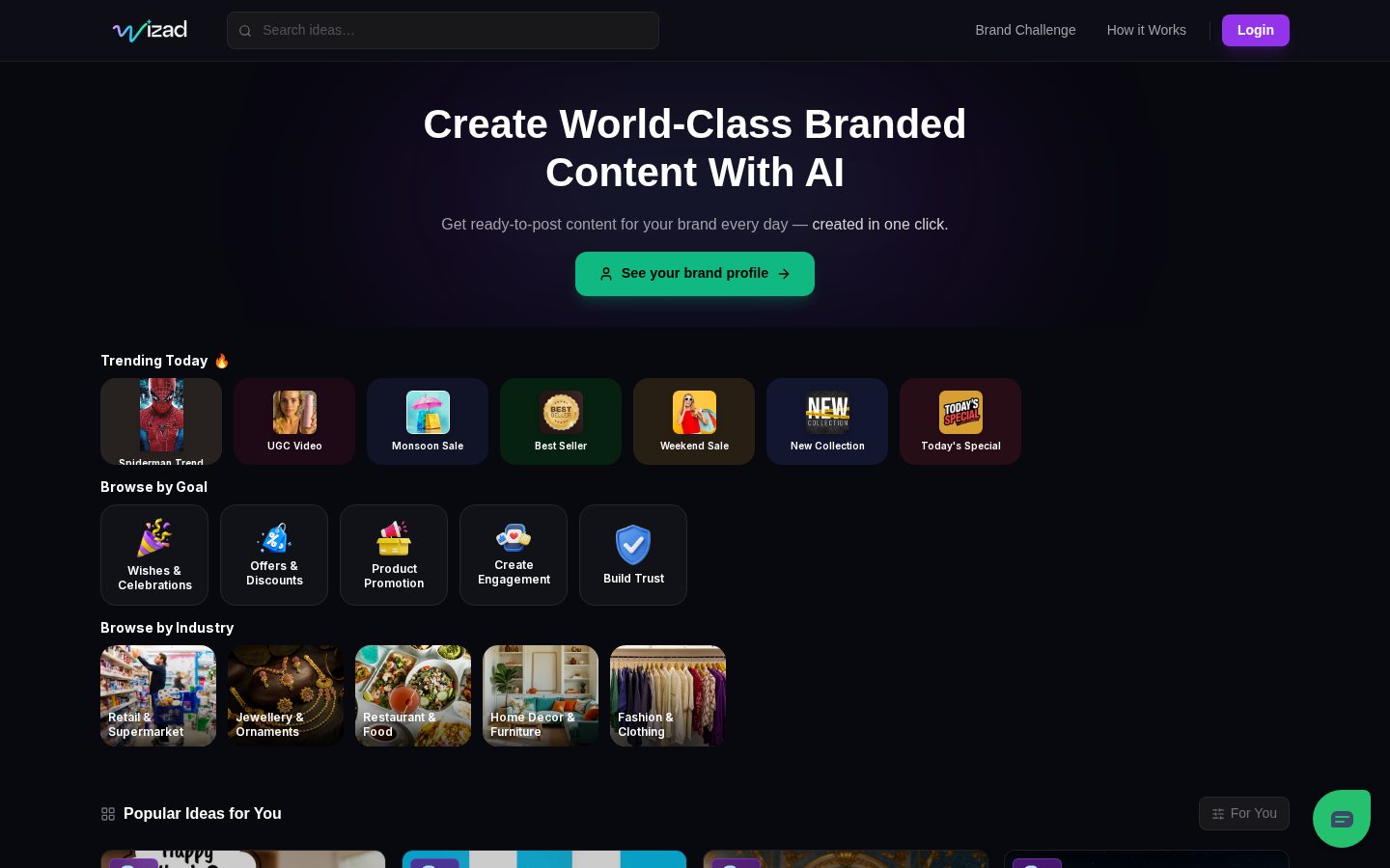 Wizad Homepage