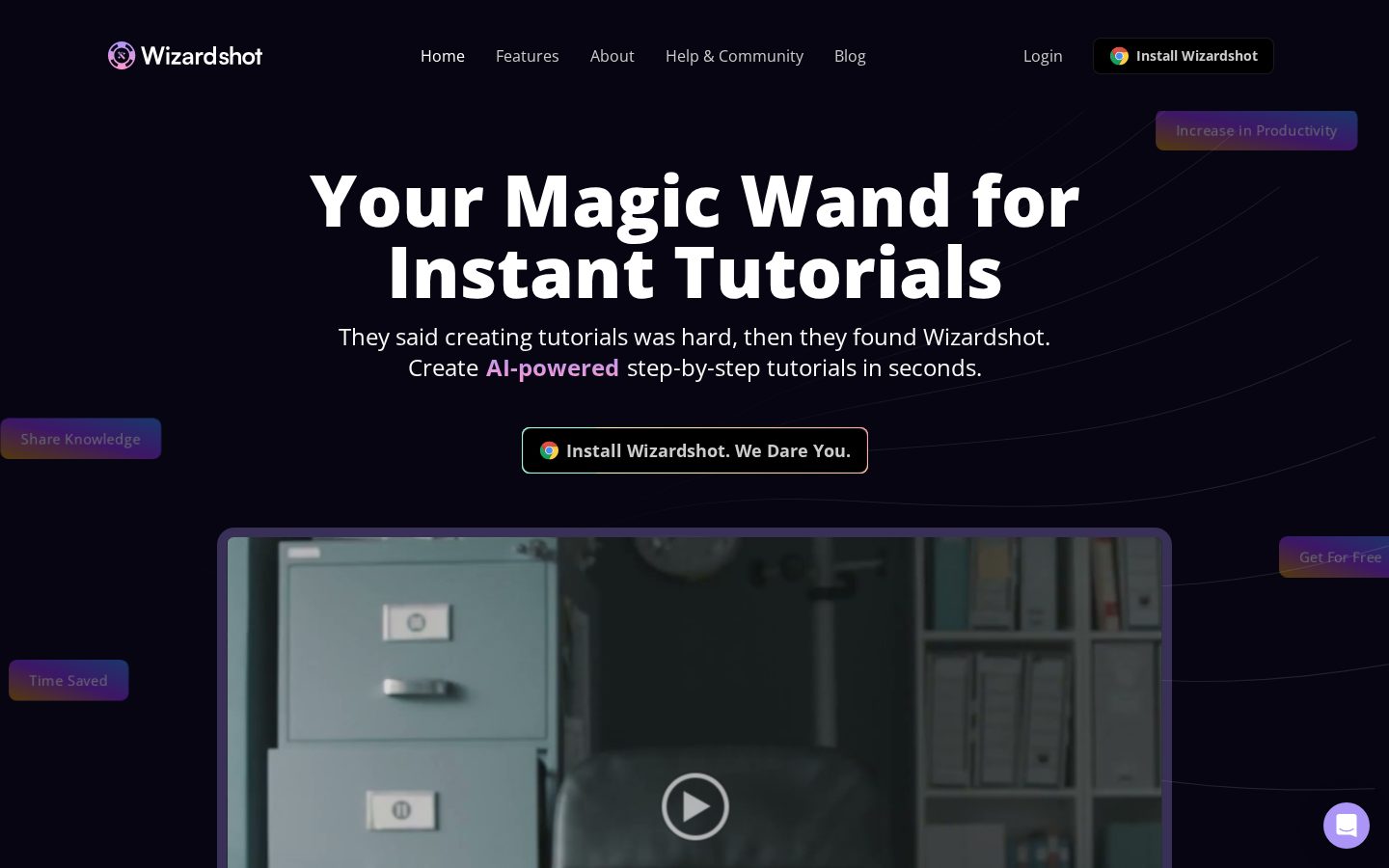 Wizardshot Homepage