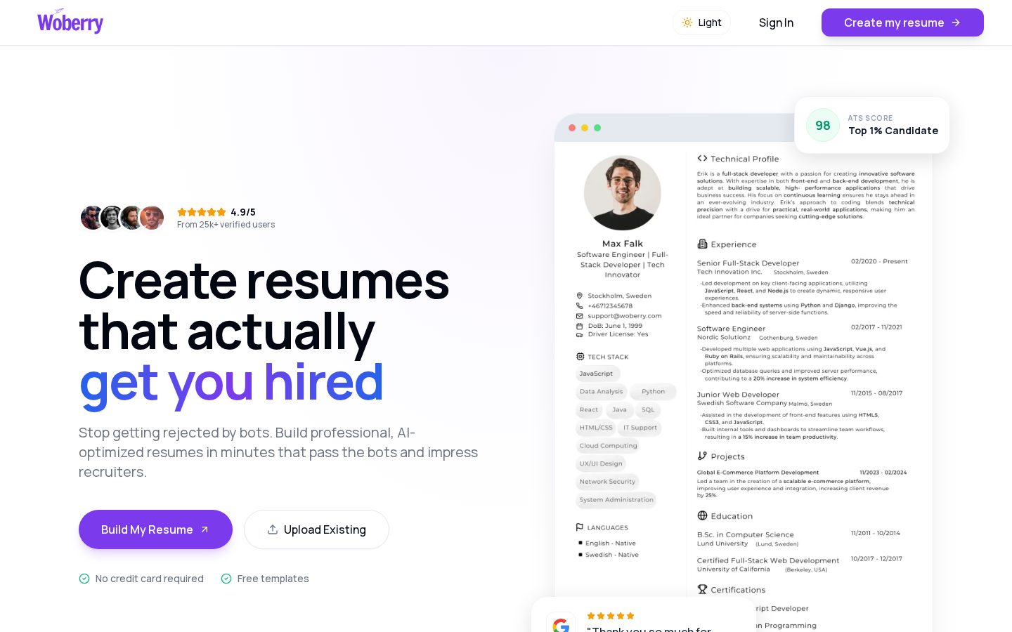 Woberry Homepage