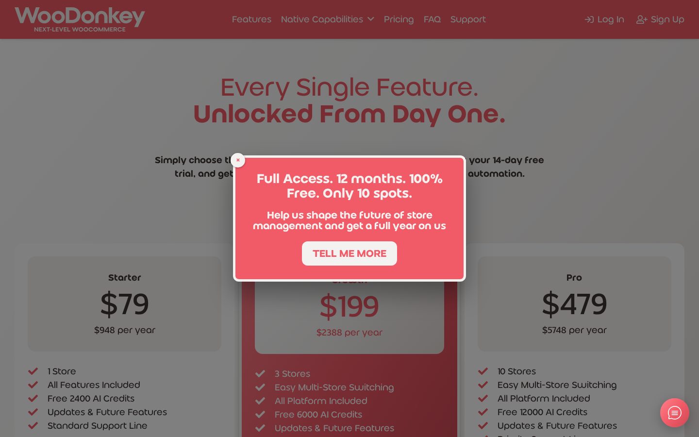WooDonkey Pricing