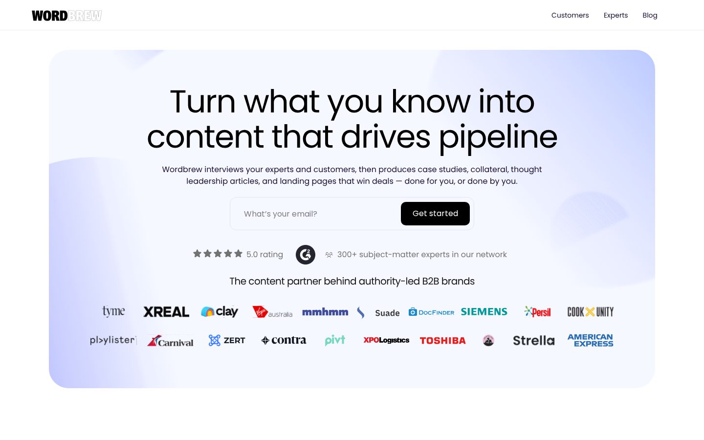 Wordbrew Homepage