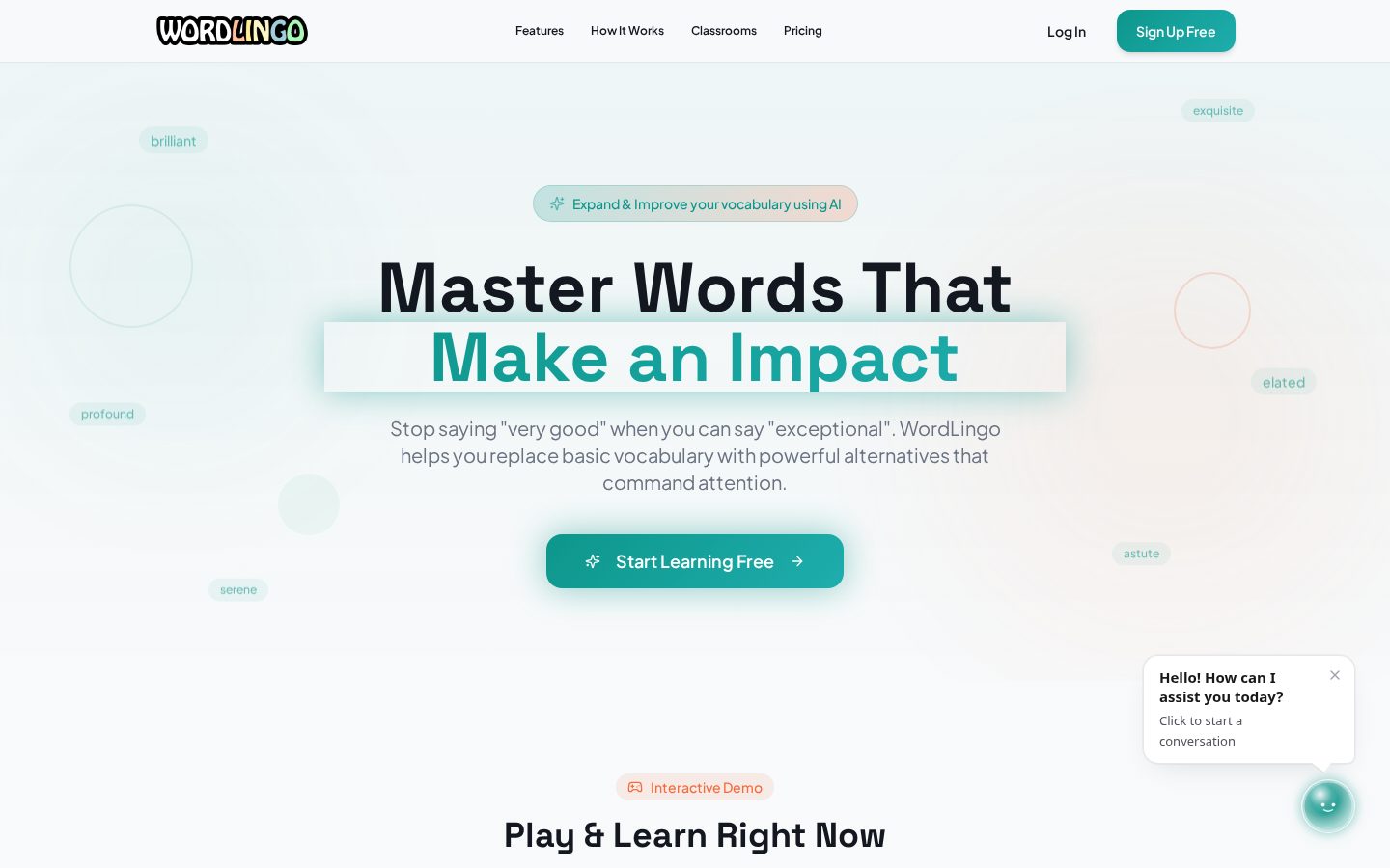 wordlingo Homepage