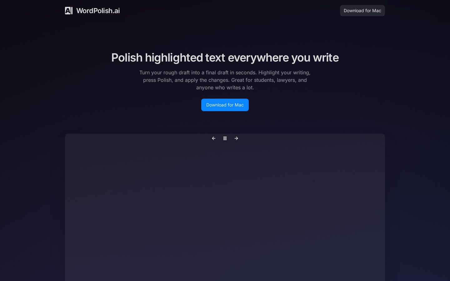 WordPolish Homepage