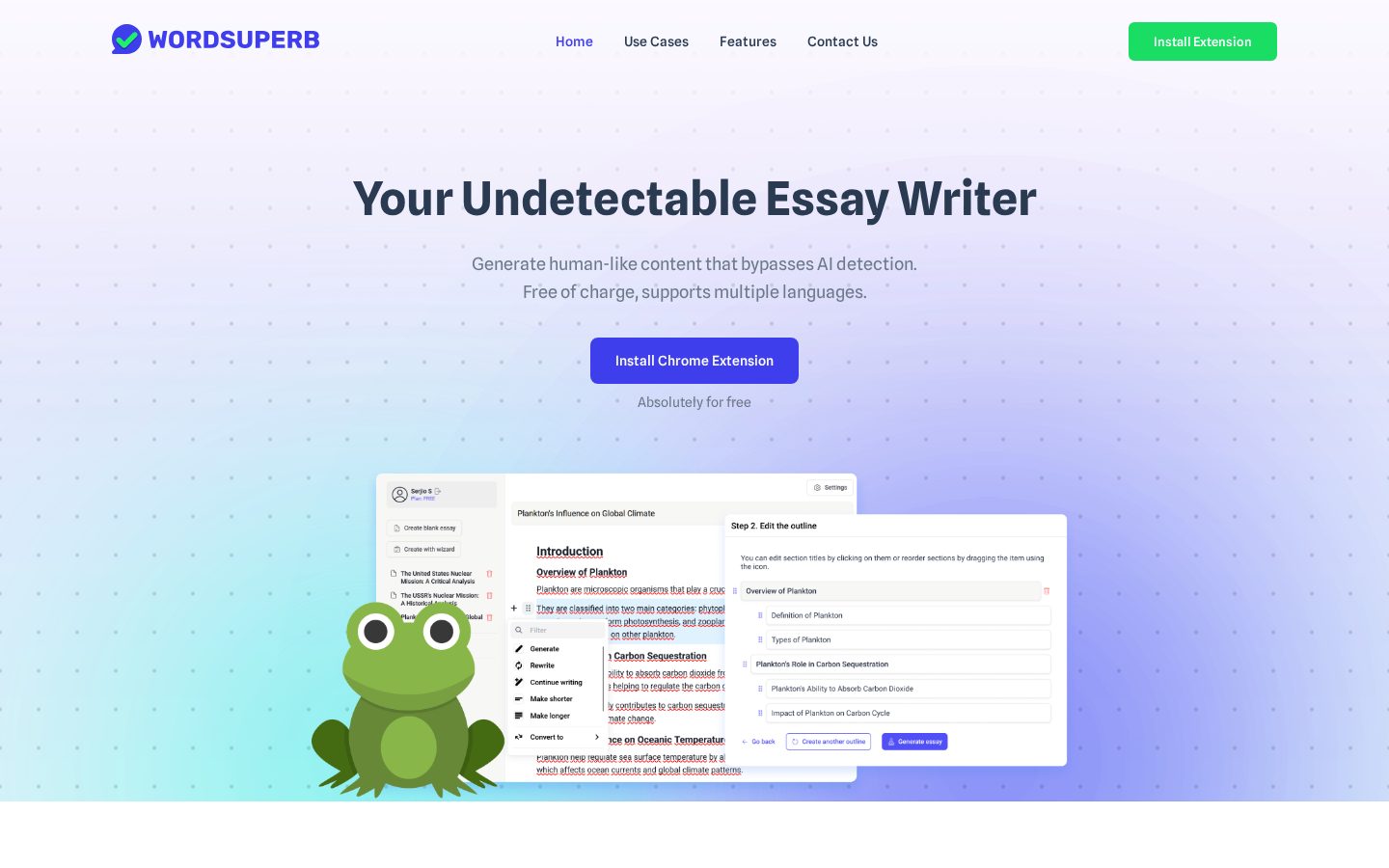 WordSuperb Homepage