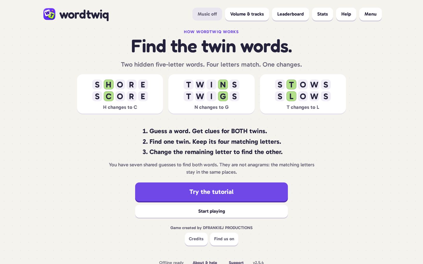 WordTwiq Homepage