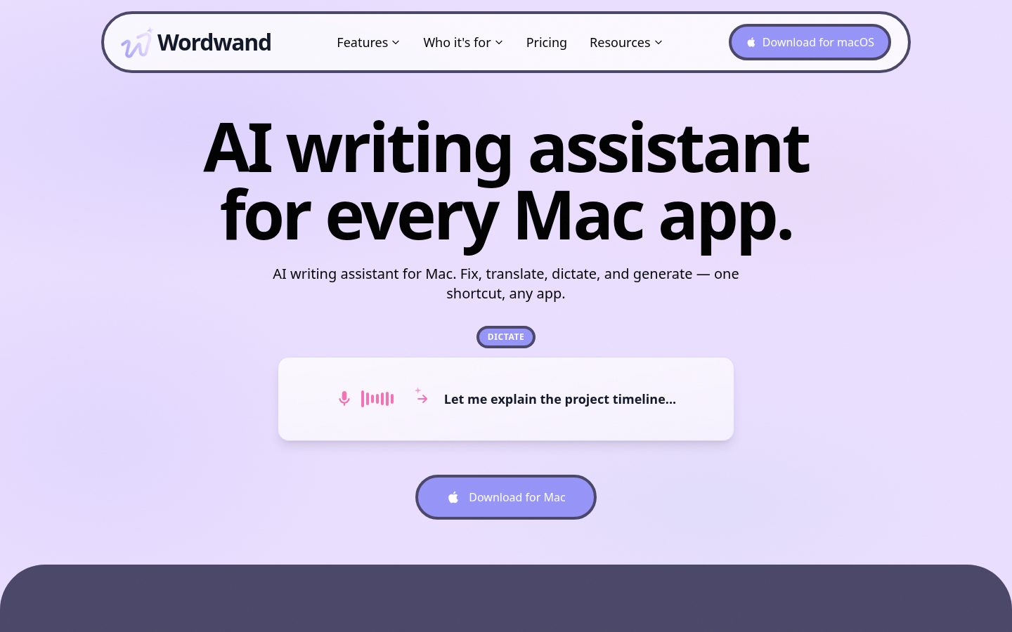 Wordwand Homepage