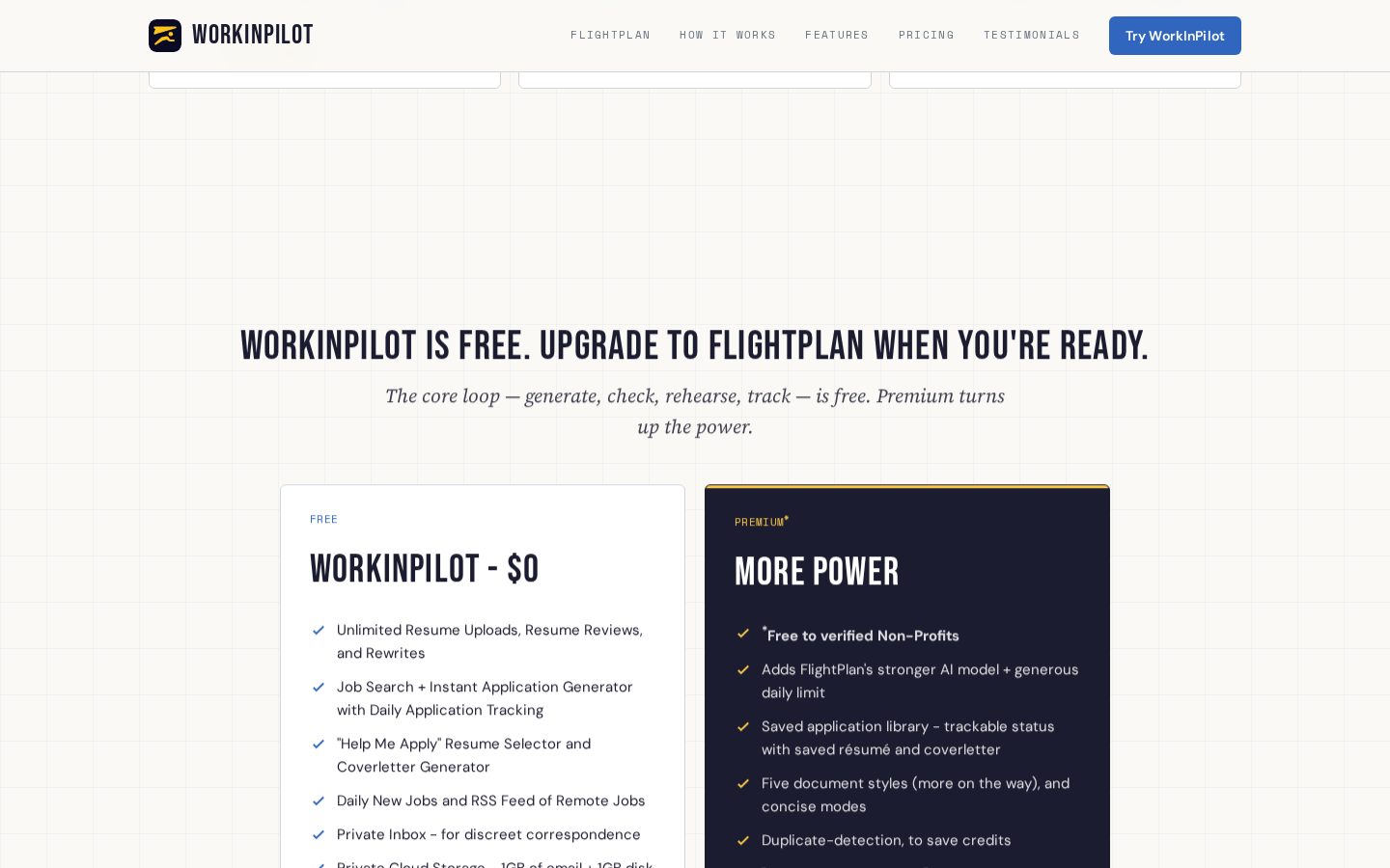 WorkInPilot, Inc Pricing