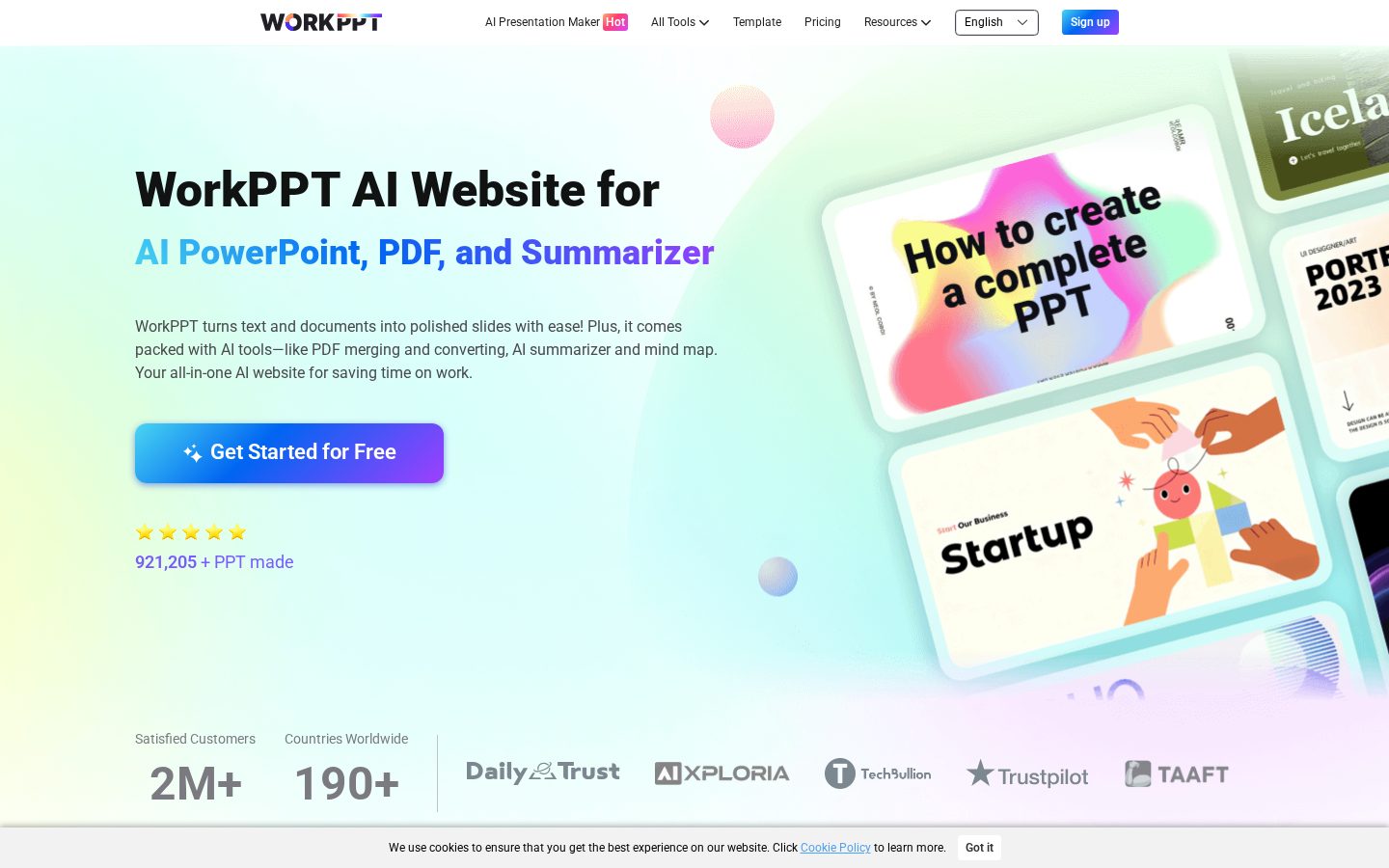 WorkPPT Homepage
