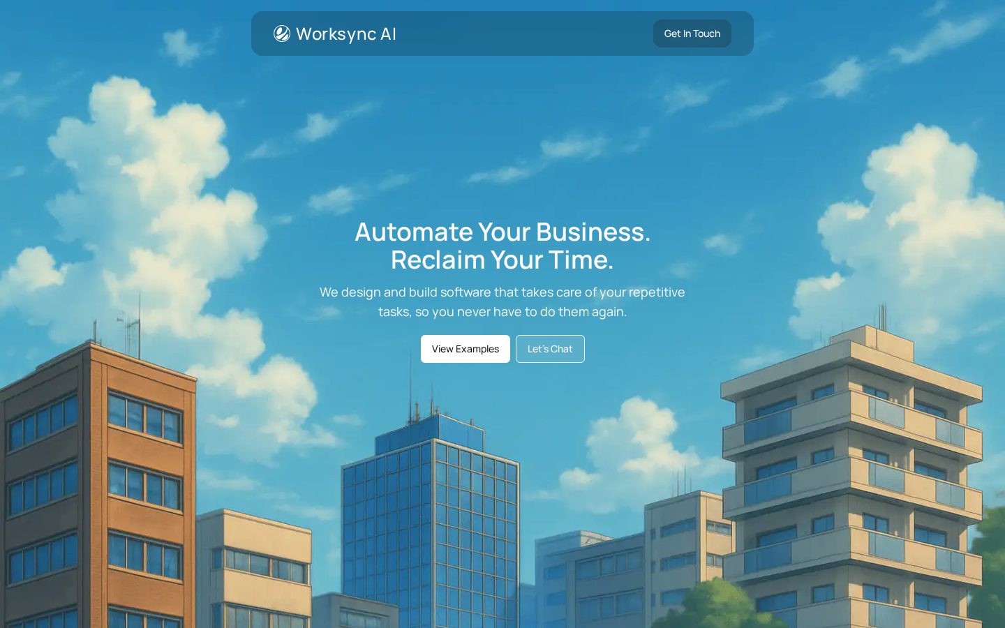 Worksync AI Homepage