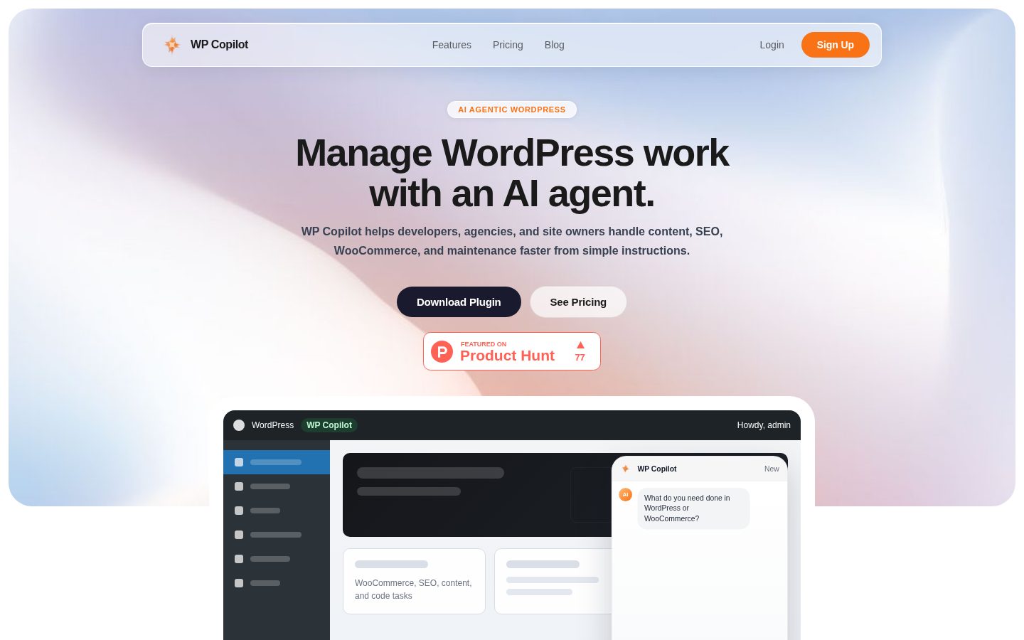 WP Copilot Homepage