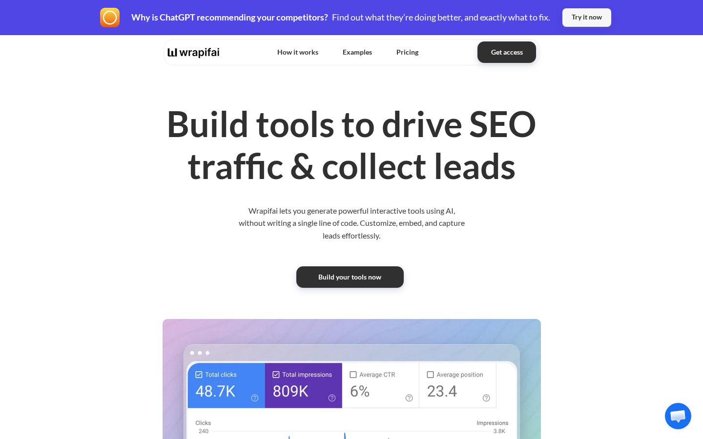 Wrapifai Homepage