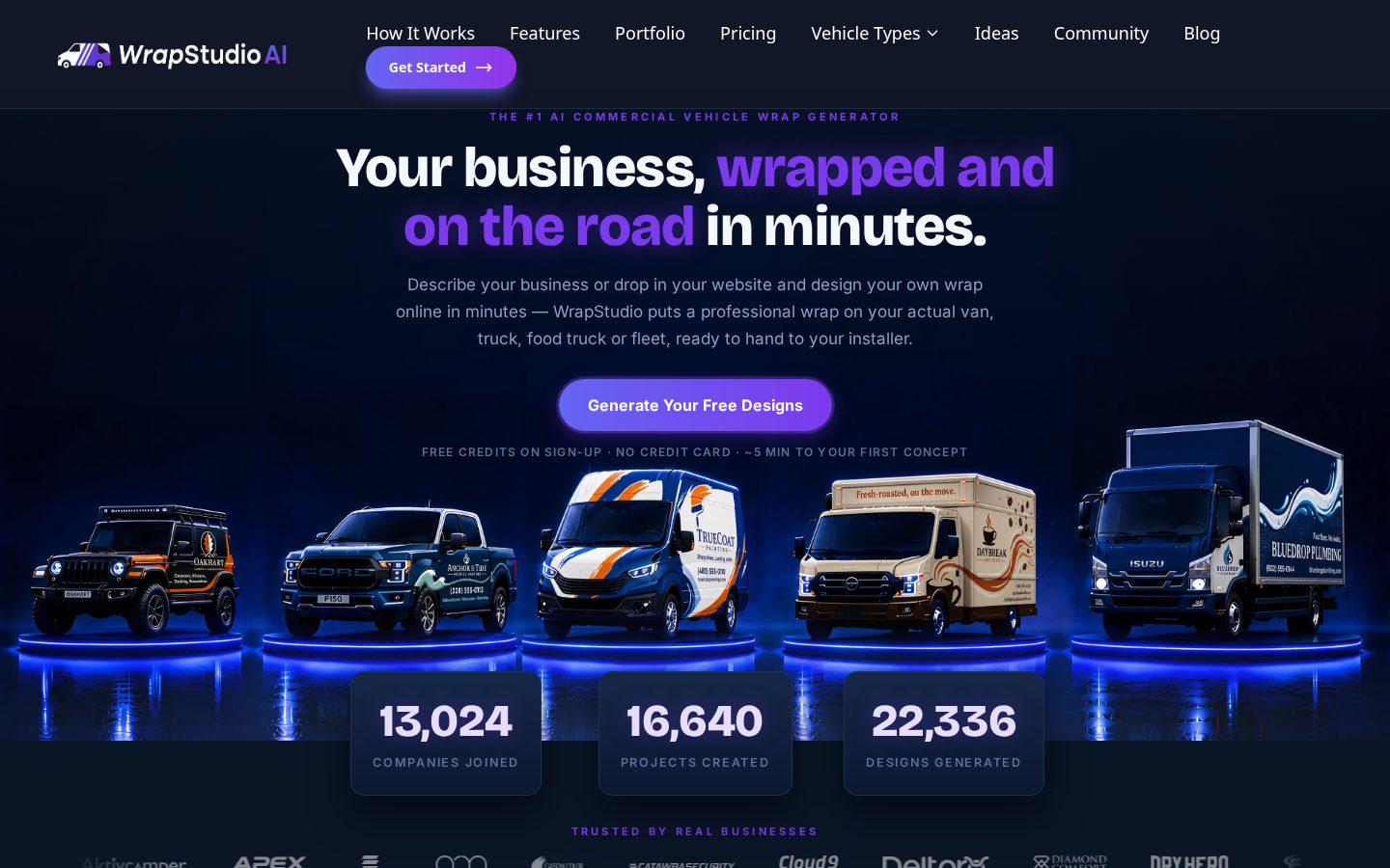 WrapStudio AI Homepage