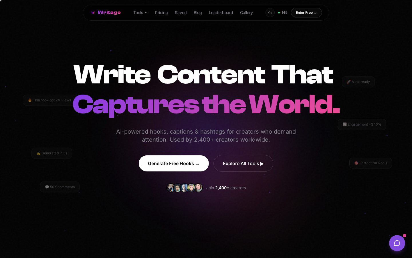 Writago Homepage