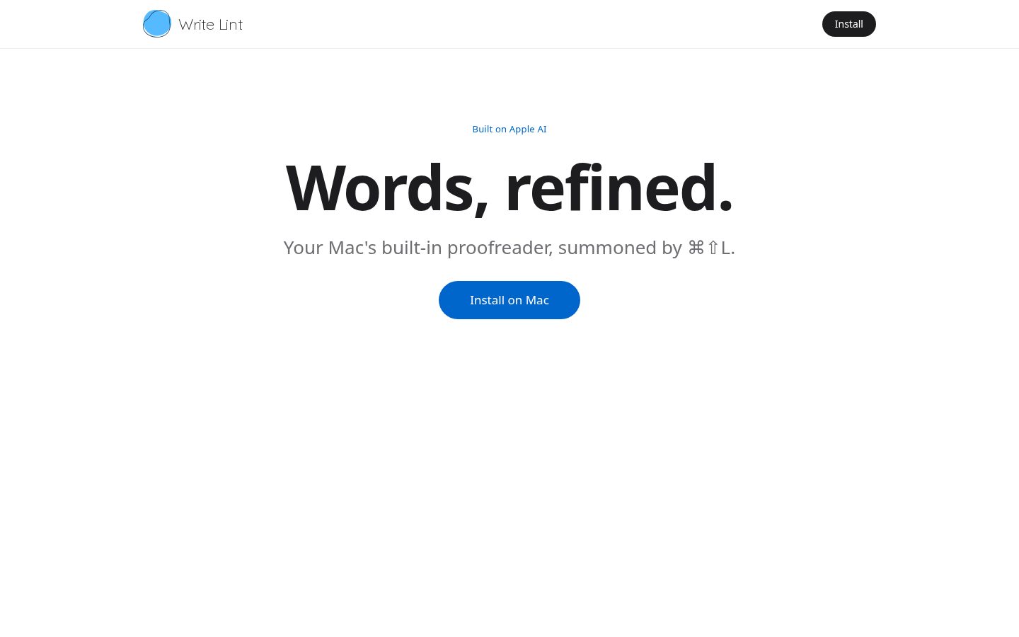 Write Lint Homepage