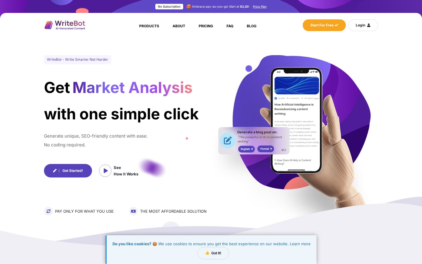 WriteBot Pricing
