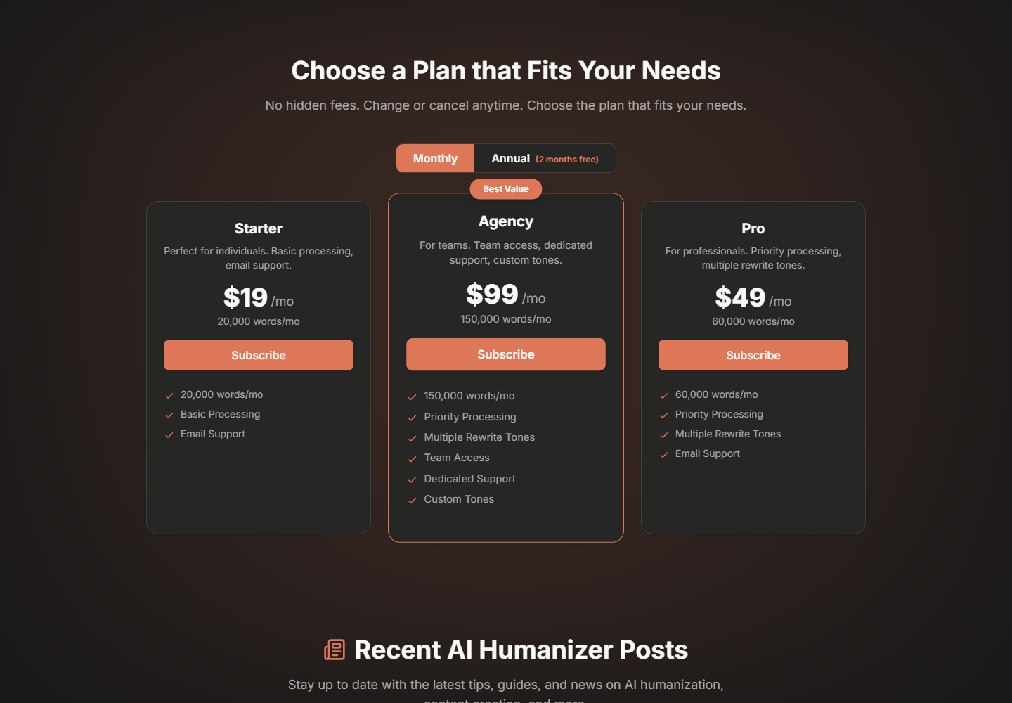 WriteHybrid pricing