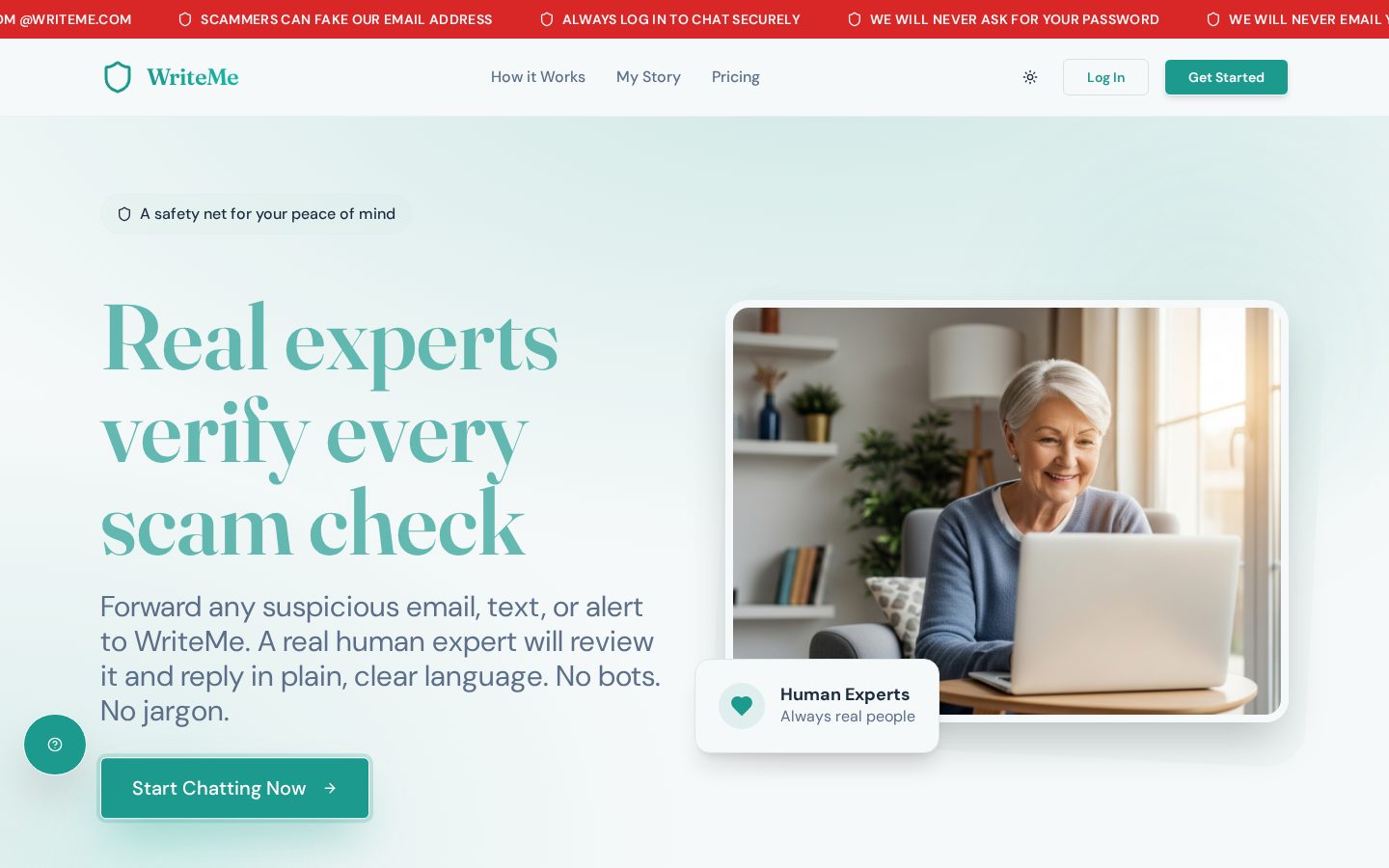 WriteMe Homepage