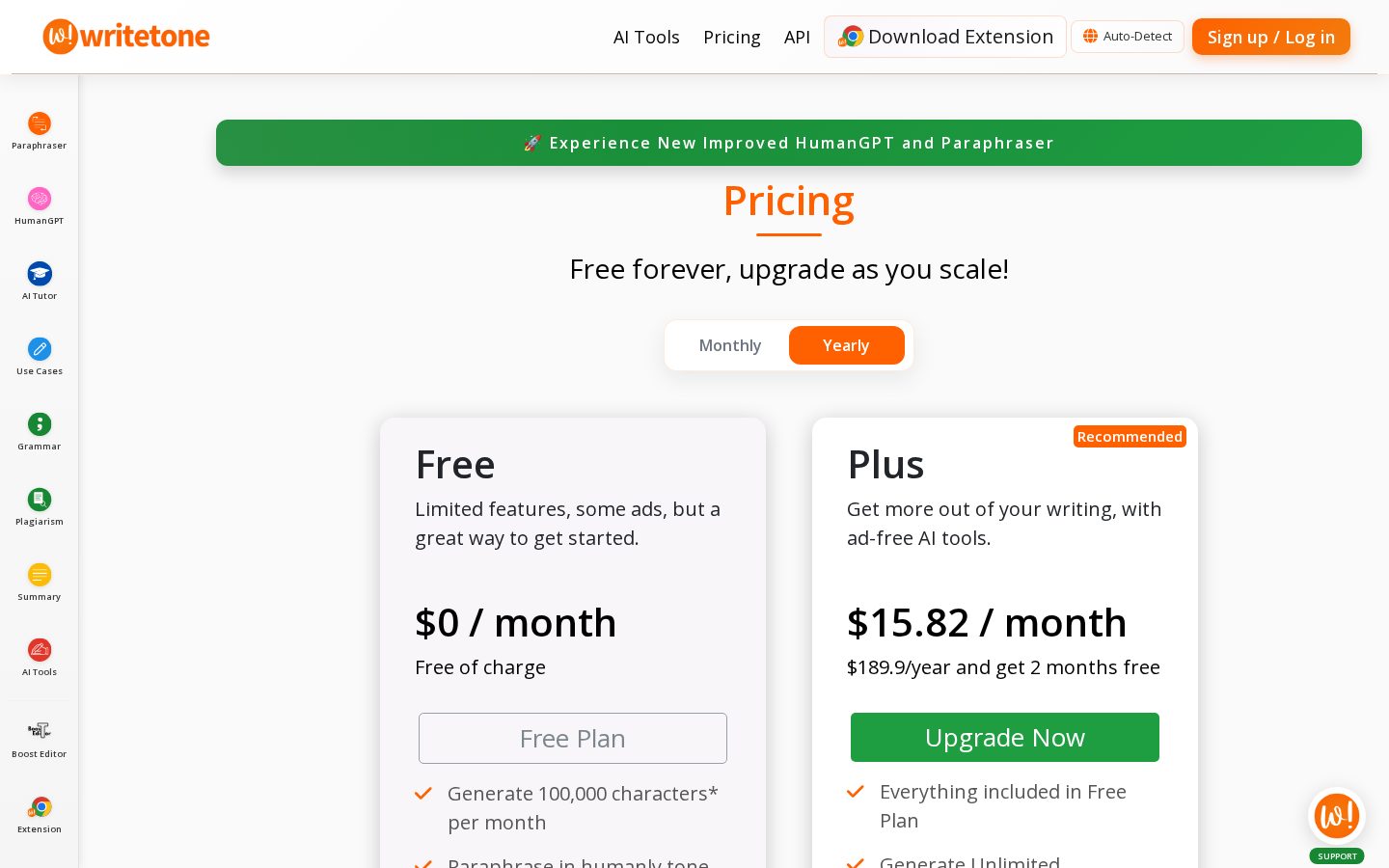 WriteTone Pricing