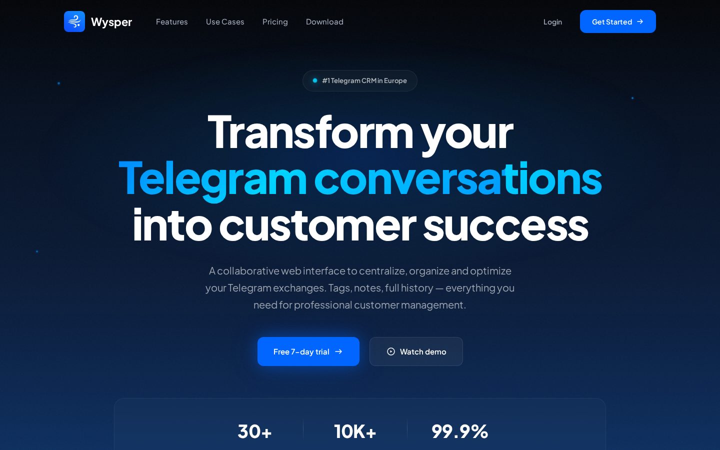 Wysper Homepage
