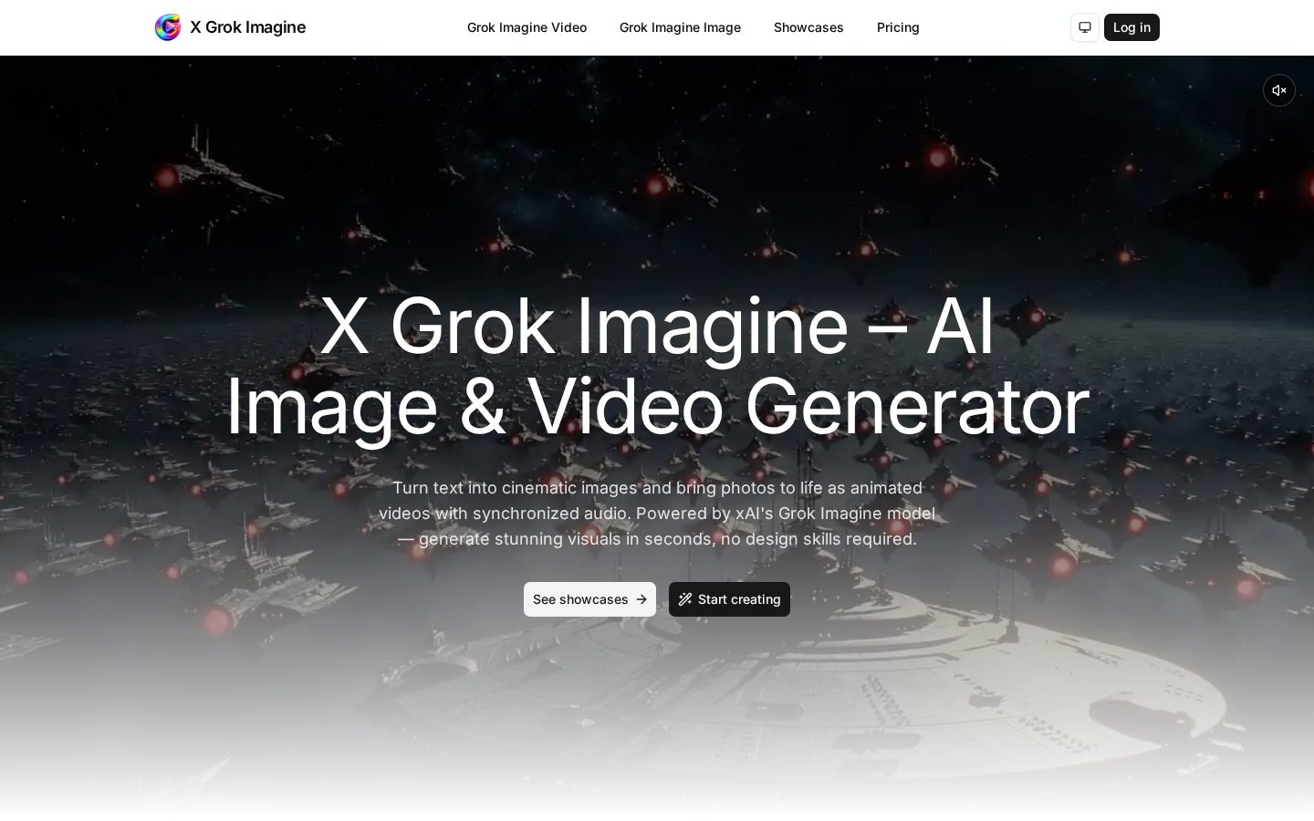 X Grok Imagine Homepage