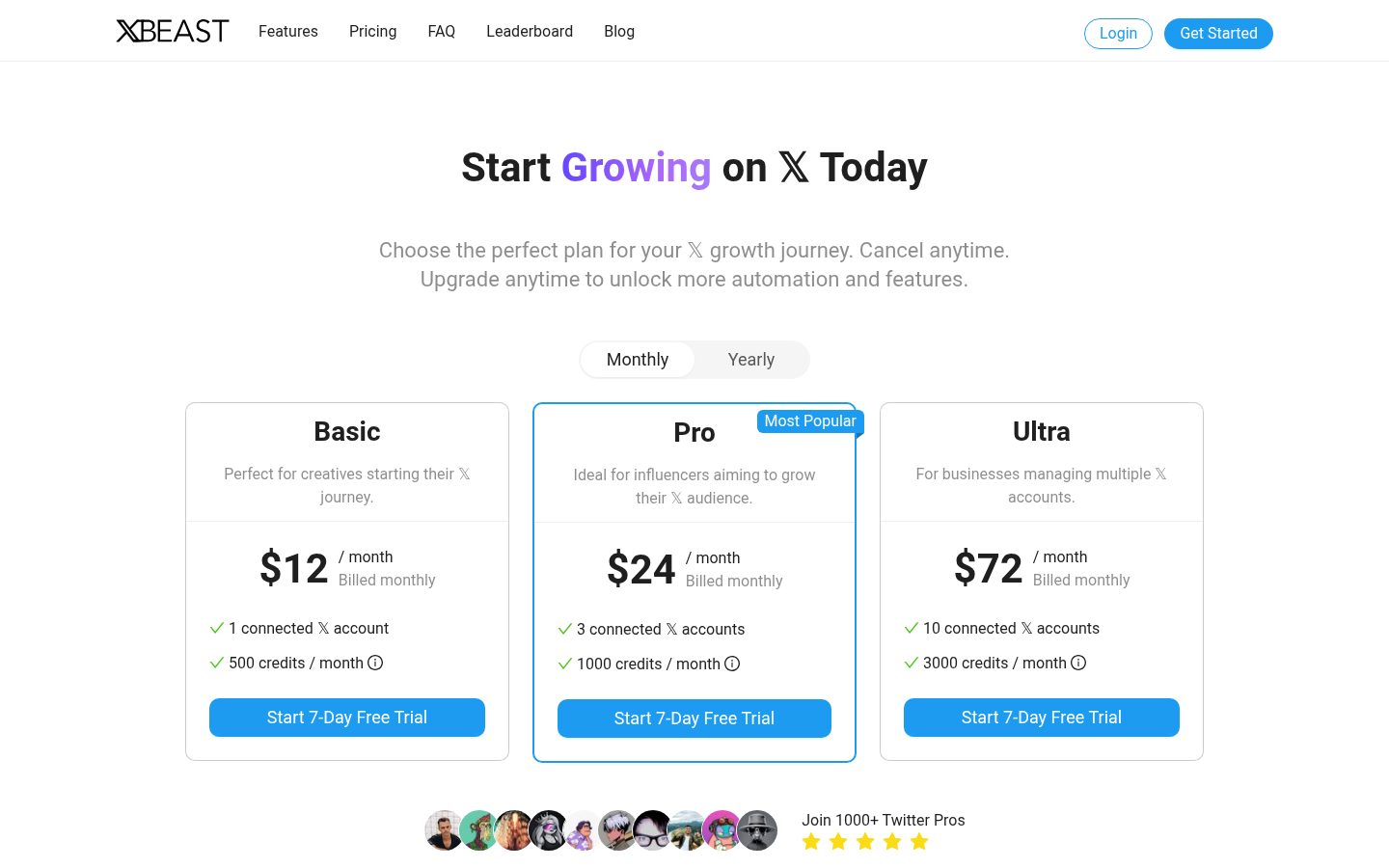 XBeast Pricing