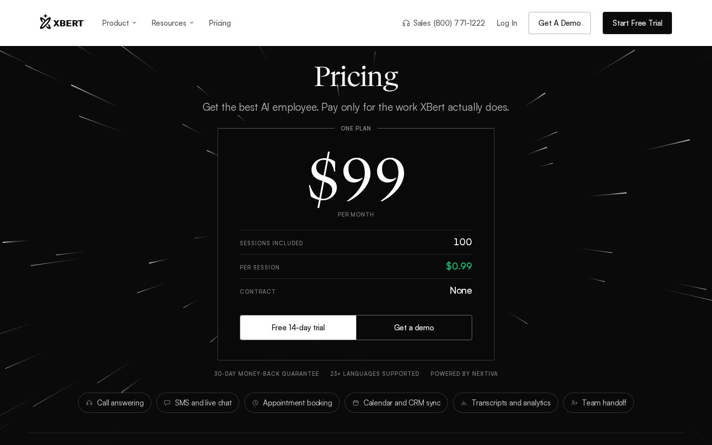 XBert Pricing
