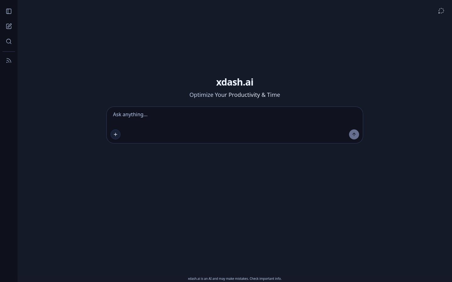 xdash.ai Homepage