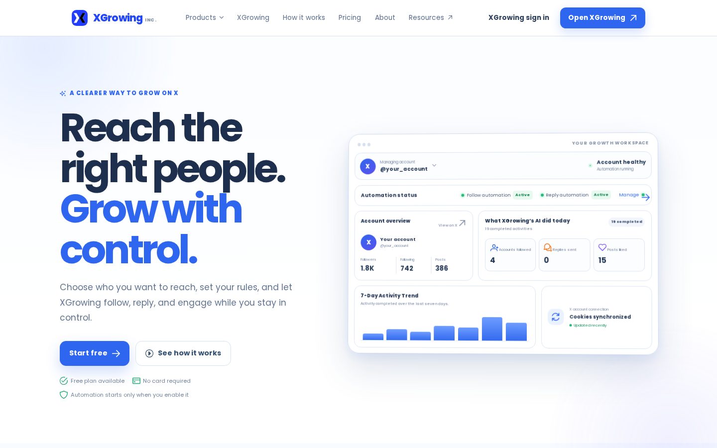 XGrowing Homepage