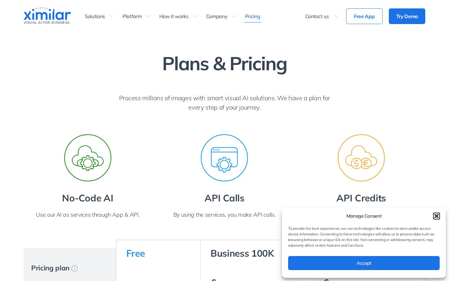 Ximilar Pricing