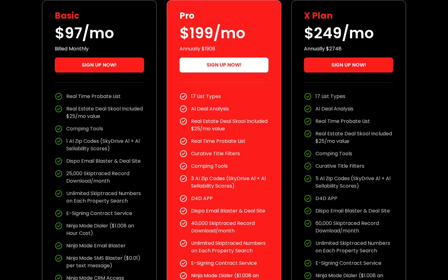 XLeads Pricing