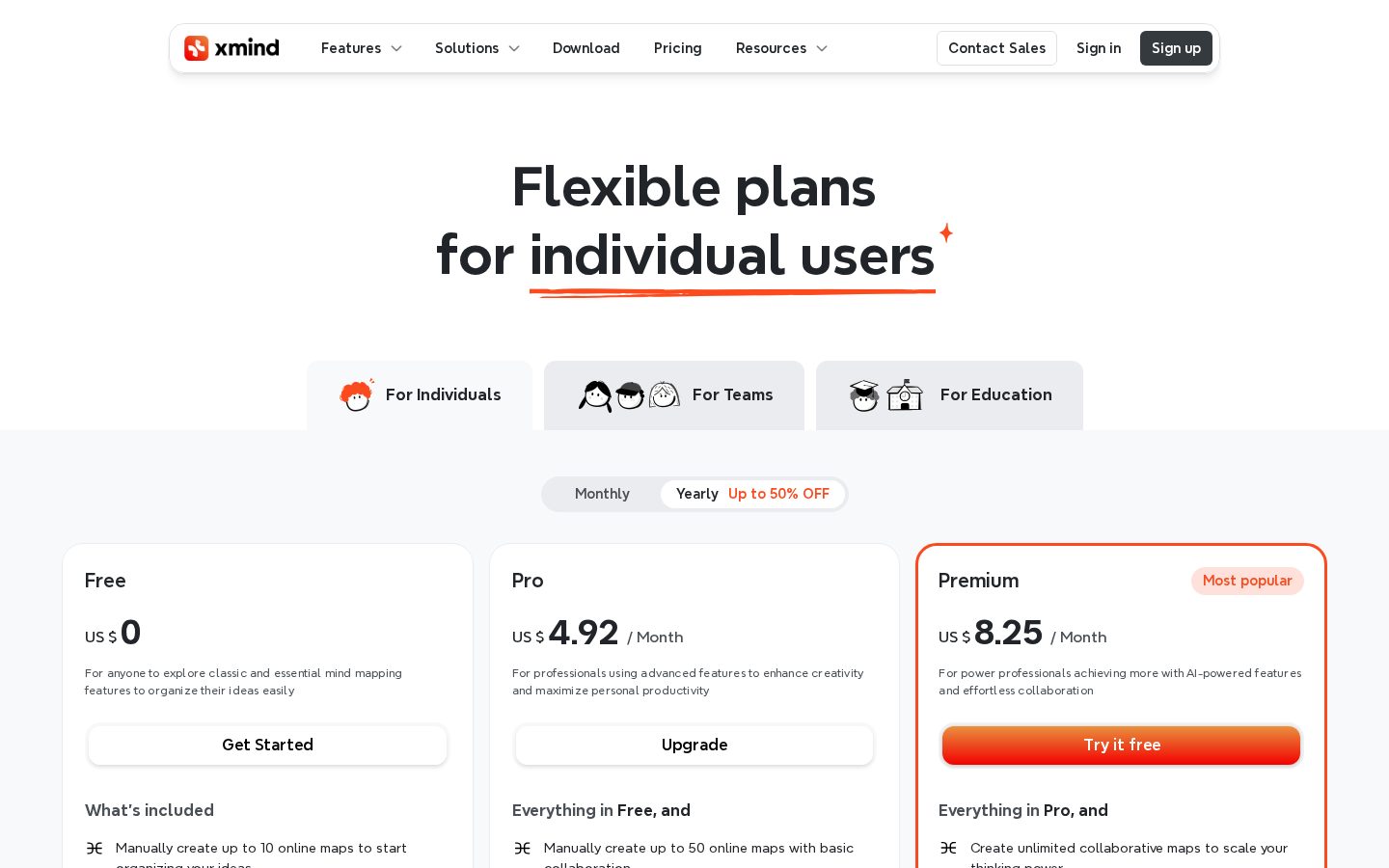 Xmind Pricing