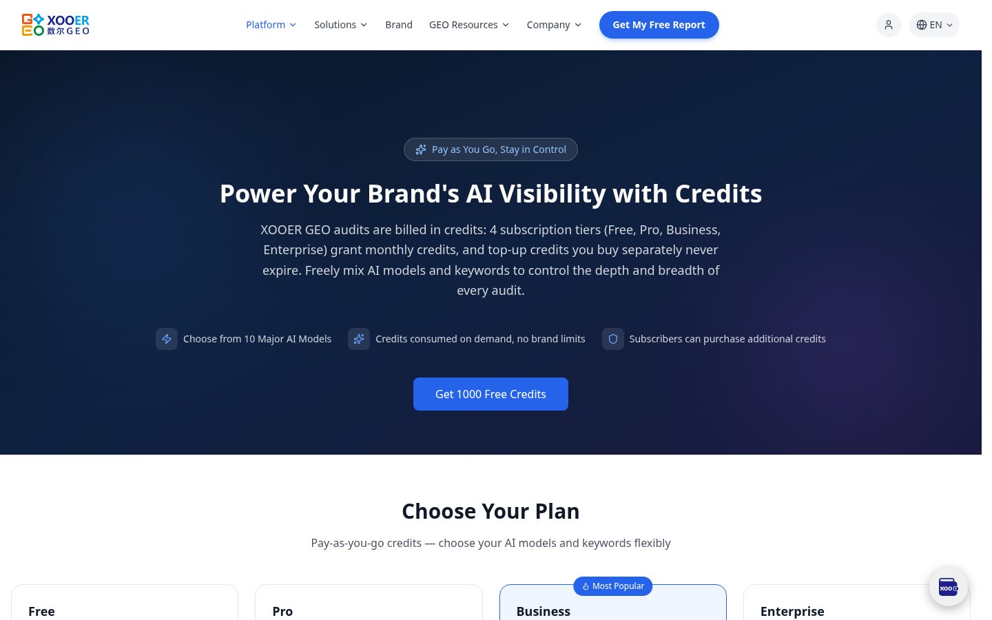 XOOER Pricing