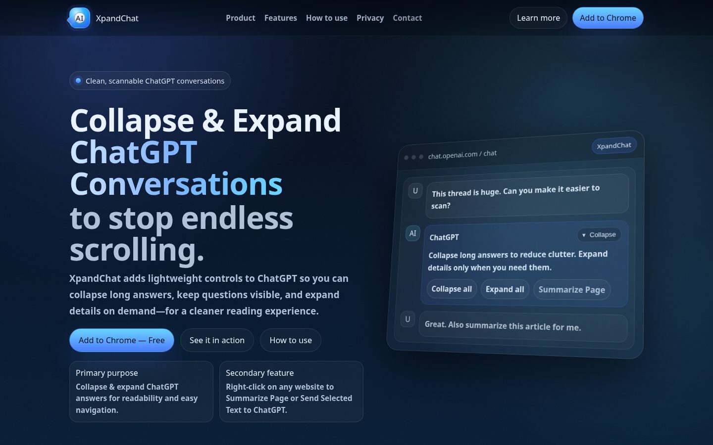 XpandChat Homepage