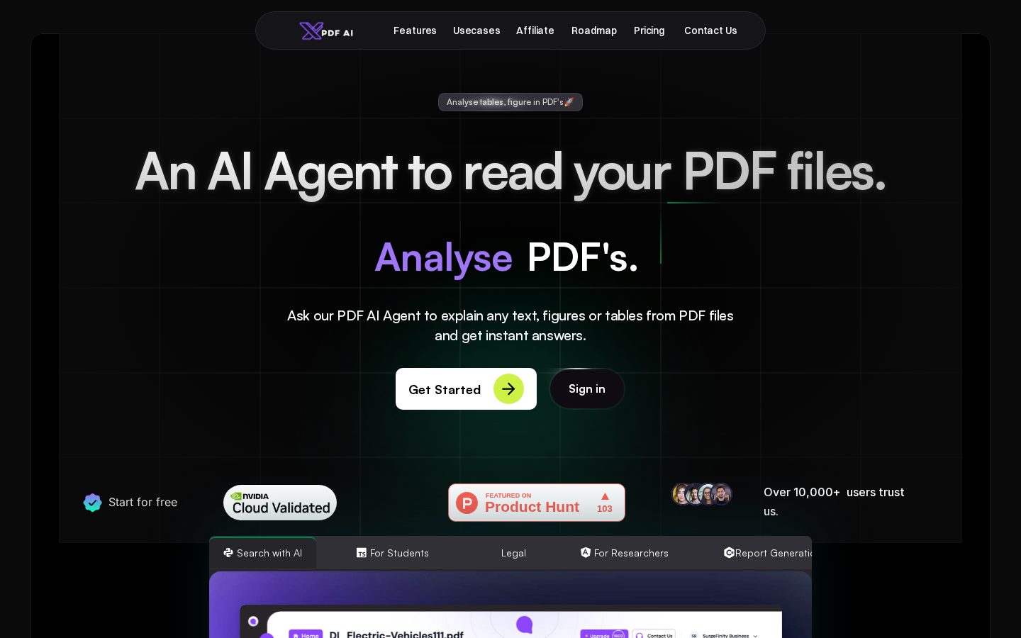 xPDF AI Homepage