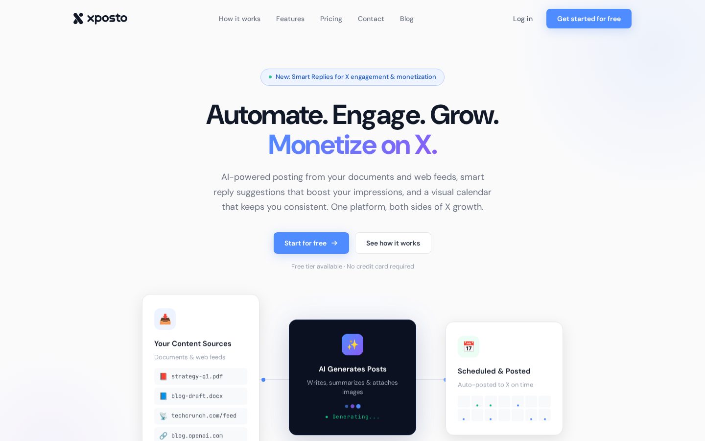 Xposto Homepage