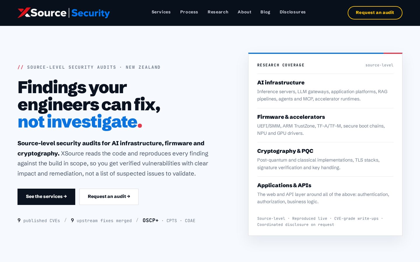 XSource Security Homepage