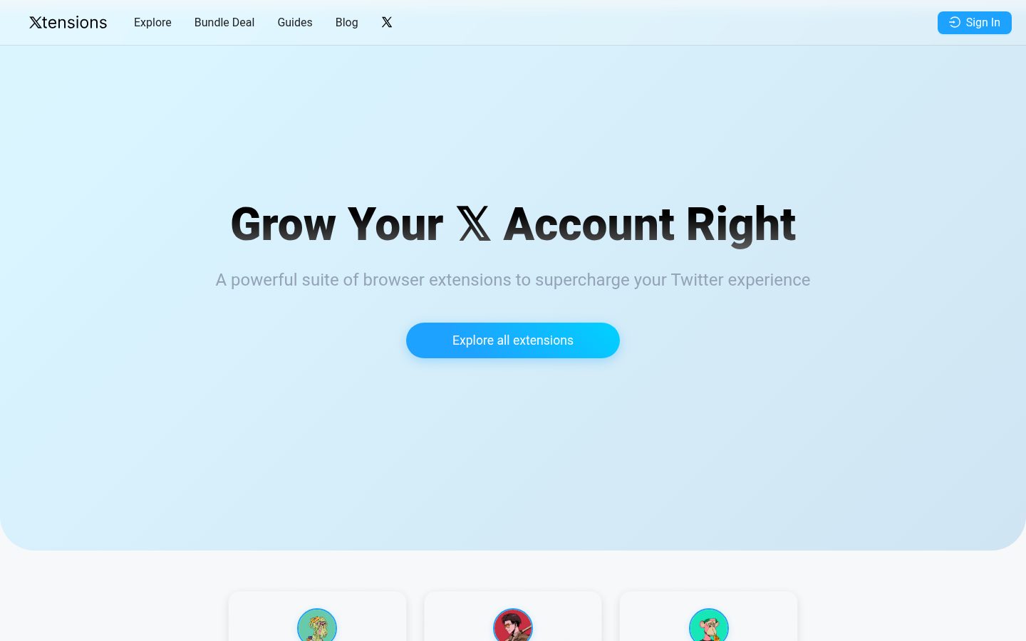 Xtensions Homepage