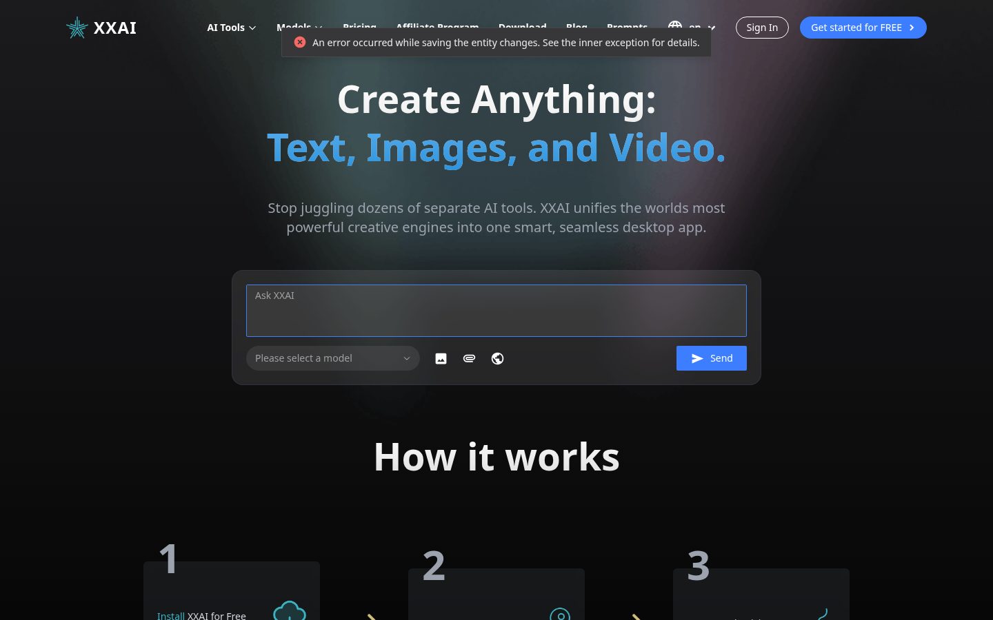 XXAI Homepage