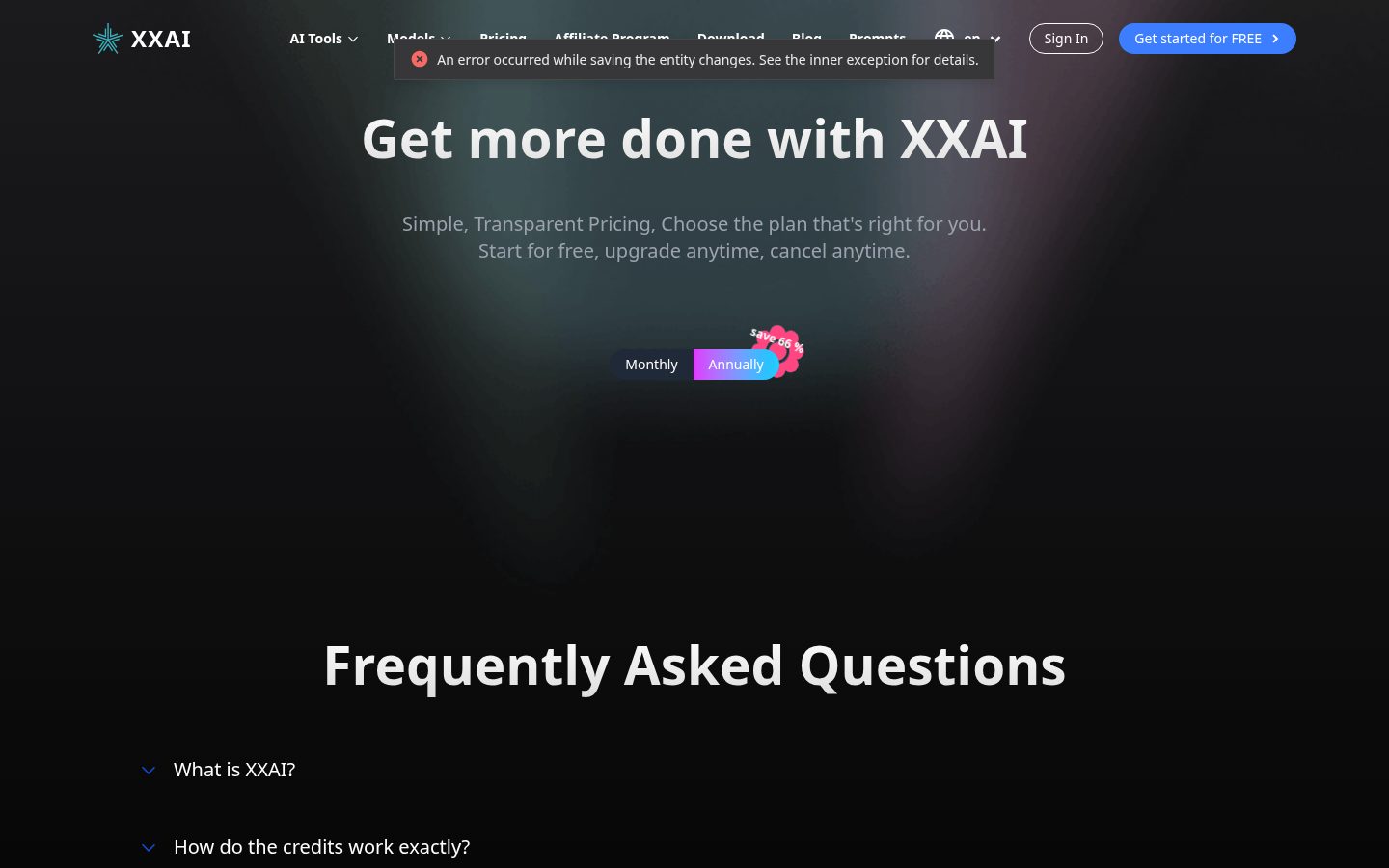 XXAI Pricing