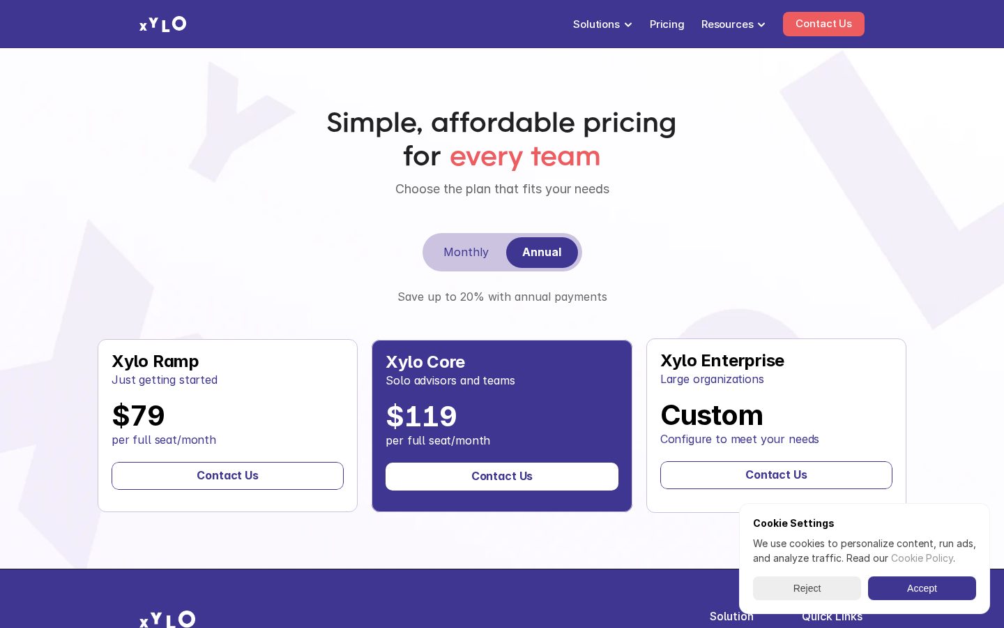 Xylo AI Pricing
