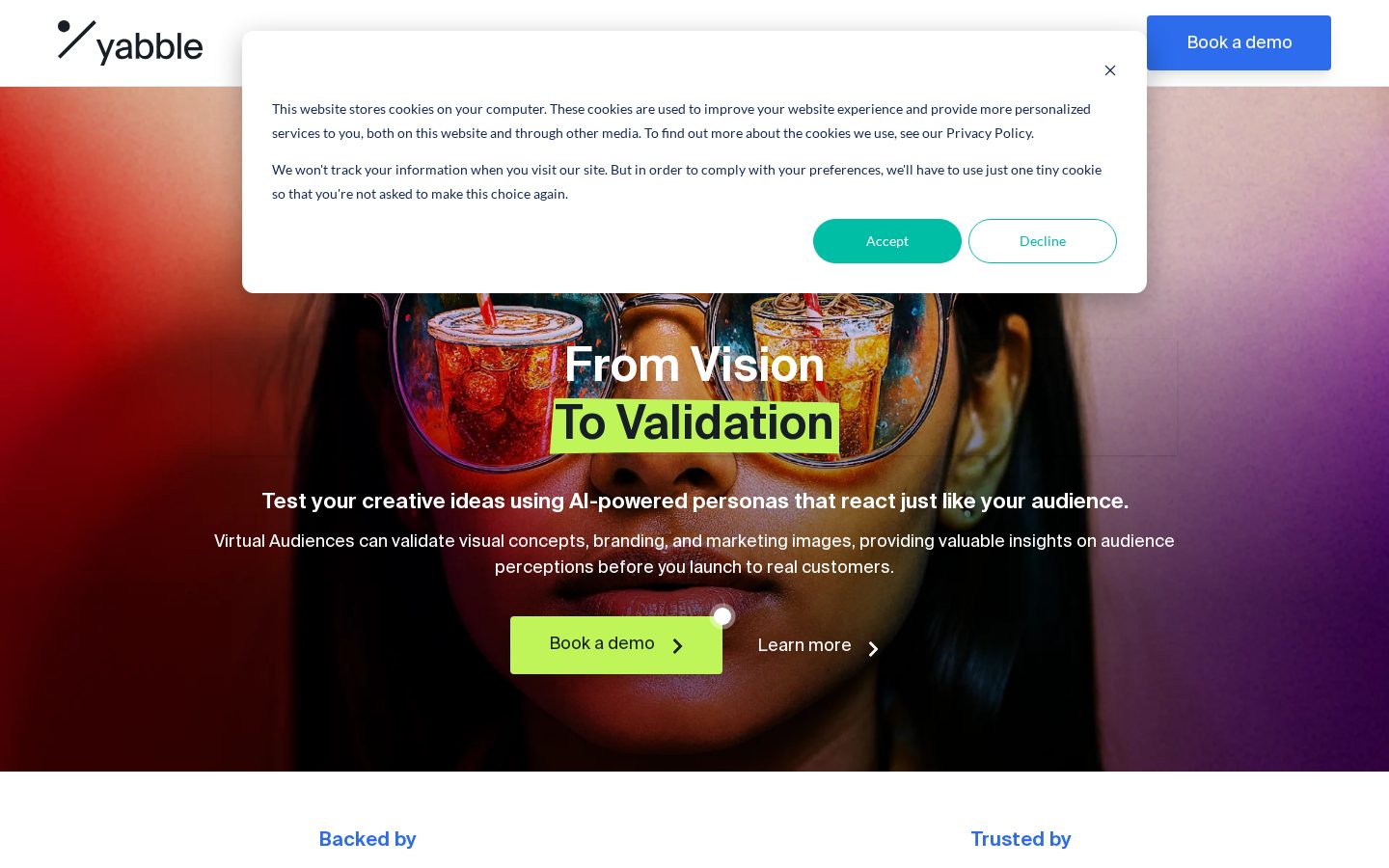 Yabble Homepage