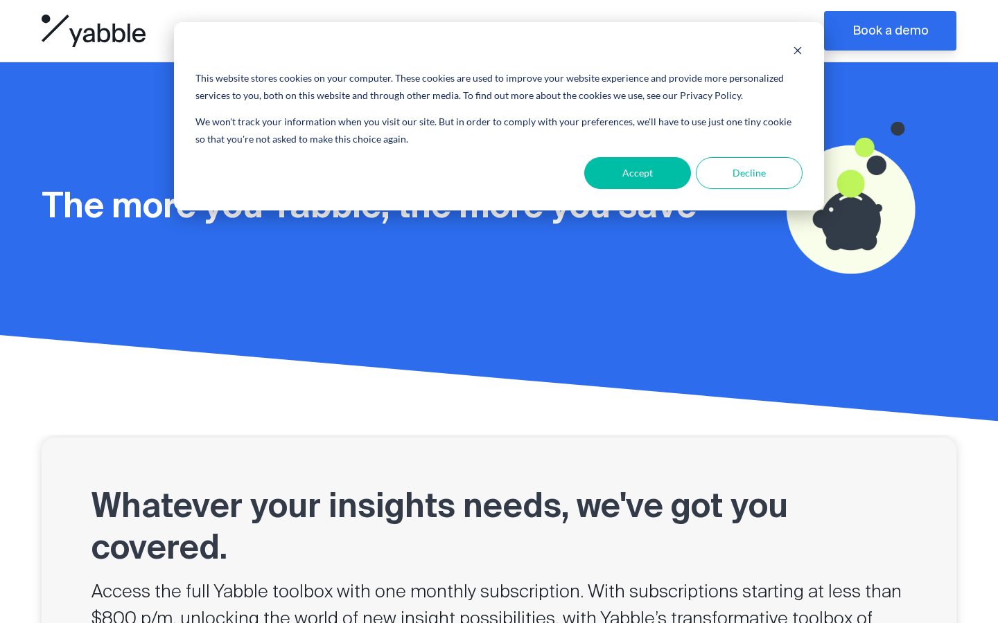Yabble Pricing