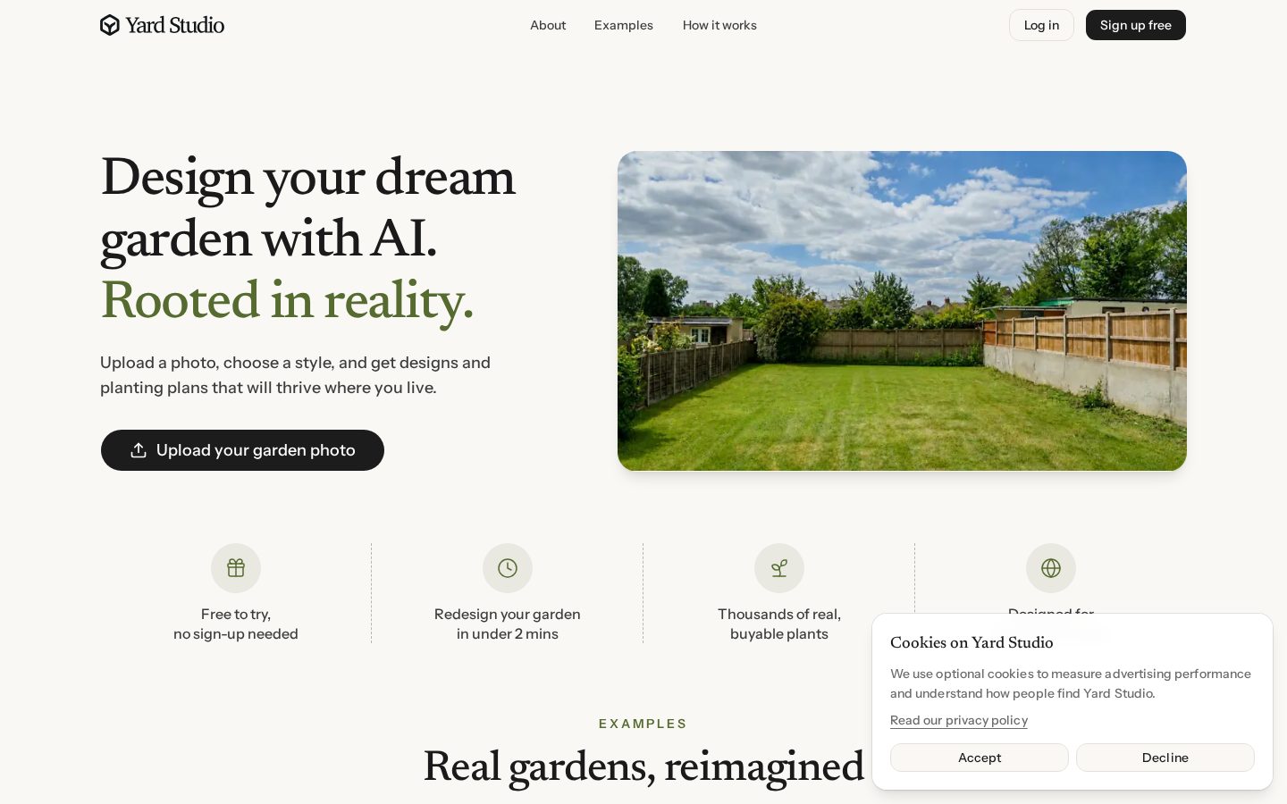 Yard Studio Homepage
